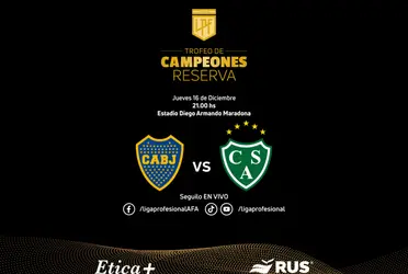 La Reserva del Xeneize enfrenta hoy a Sarmiento de Junín para definir el campeón del Trofeo de Campeones.