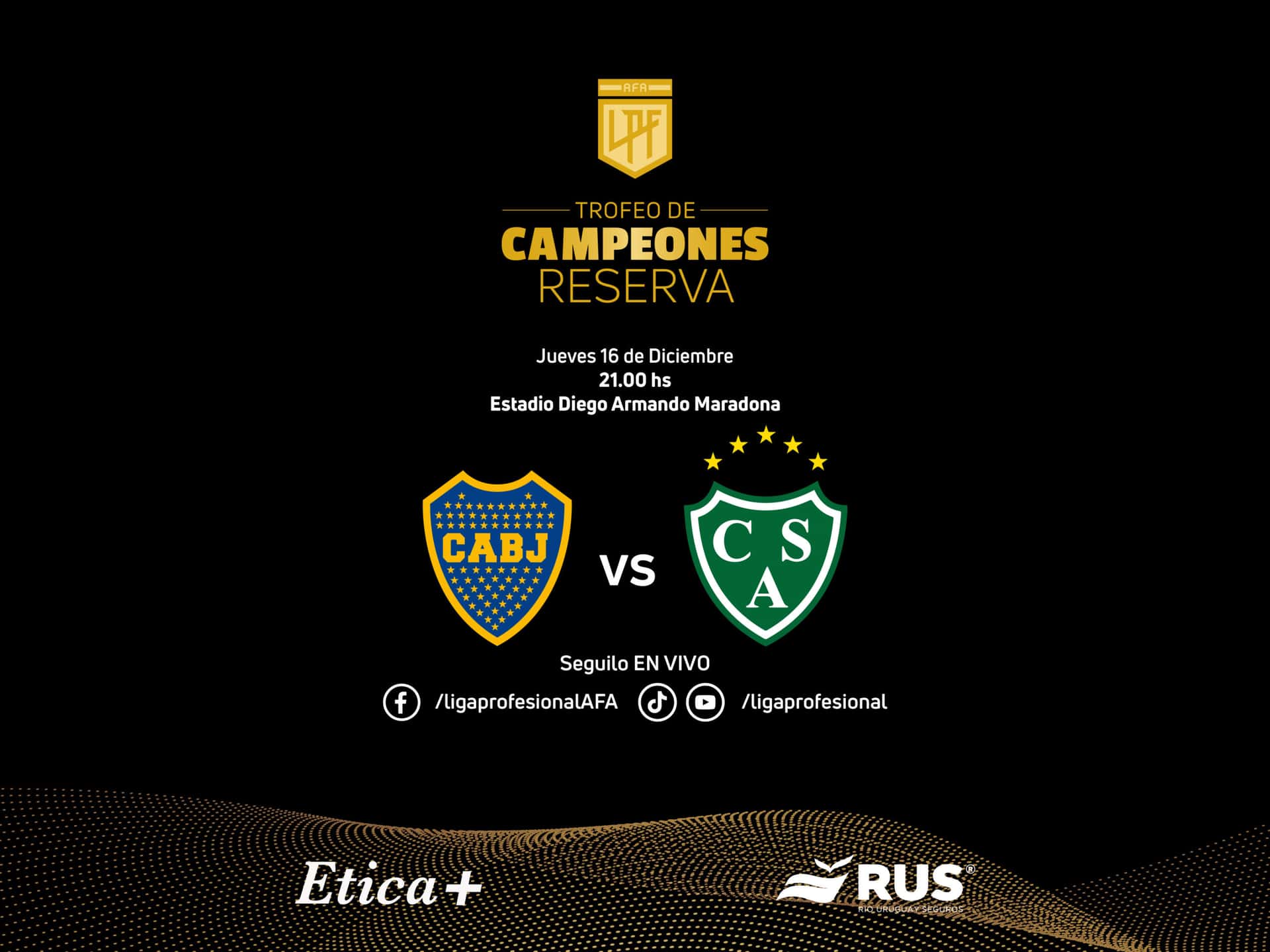 La Reserva del Xeneize enfrenta hoy a Sarmiento de Junín para definir el campeón del Trofeo de Campeones.