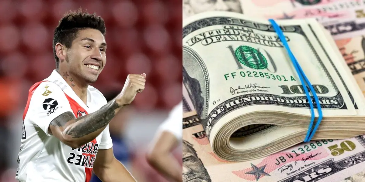 La Roma le podría tentar a Gonzalo Montiel para dejar River Plate con este millonario salario.