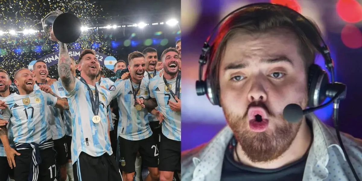 La Scaloneta estuvo presente en el torneo organizado por el famoso streamer y apoyó a al argentino Momo