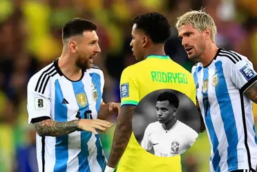 Tras discutir con Messi y perder con Argentina, el calvario que vive Rodrygo