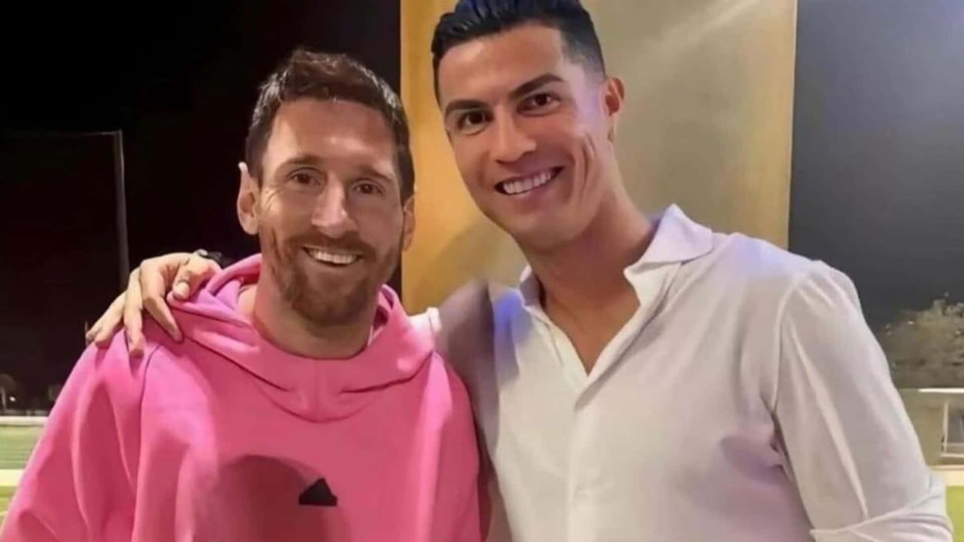 La verdad detrás de la foto entre Messi y Cristiano Ronaldo