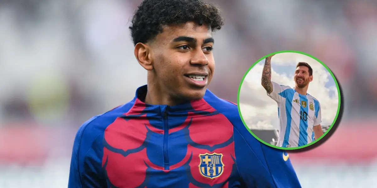 Lamine Yamal entrena con Barcelona.