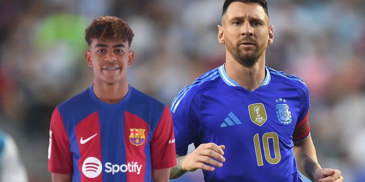 Lamine Yamal - Lionel Messi (Foto: X)