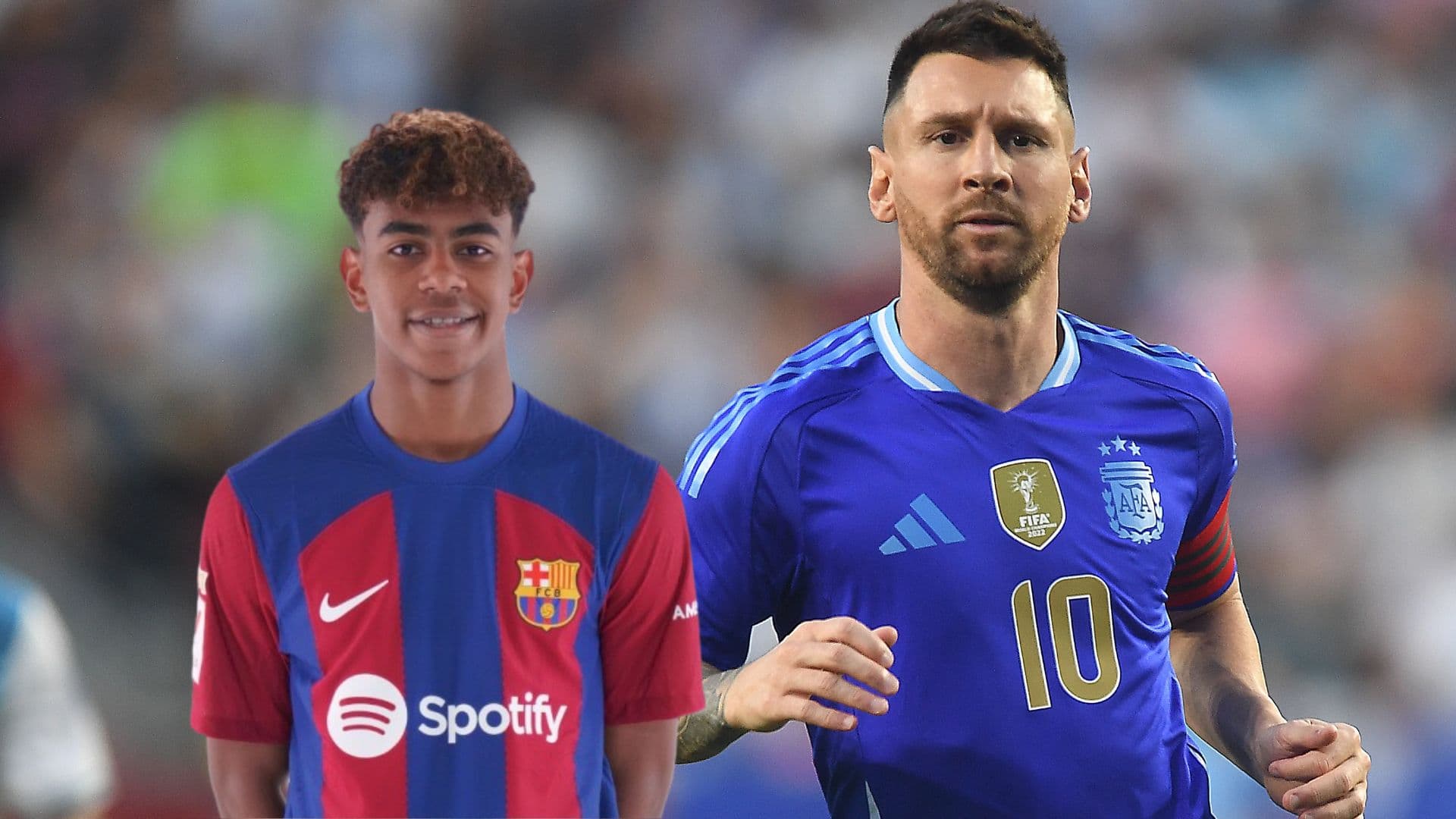 Lamine Yamal - Lionel Messi (Foto: X)