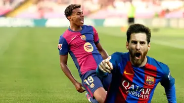 Lamine Yamal - Lionel Messi (Foto: X)
