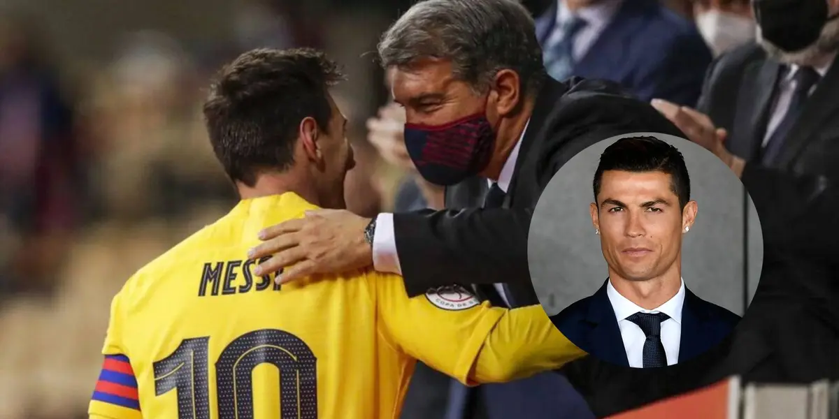 Laporta se refirió a la posible llegada al club del portugués.