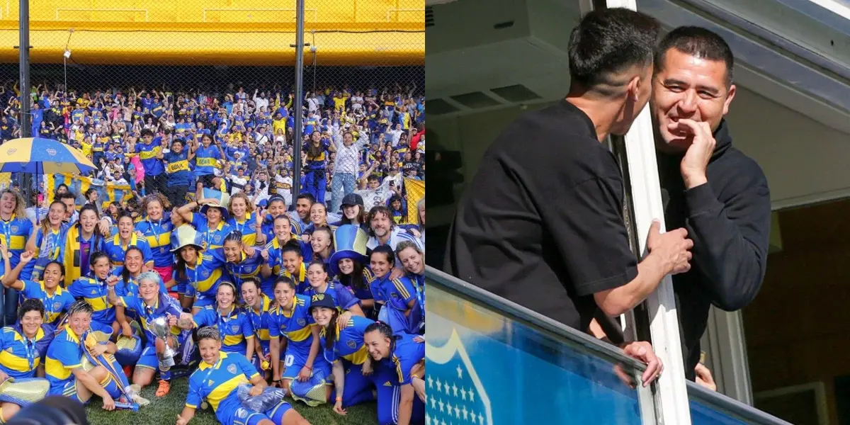 Las ‘gladiadoras’ ganaron la final ante UAI Urquiza 2 a 1 en La Bombonera, y una de sus jugadoras se animó a reclamarle algo a Román.