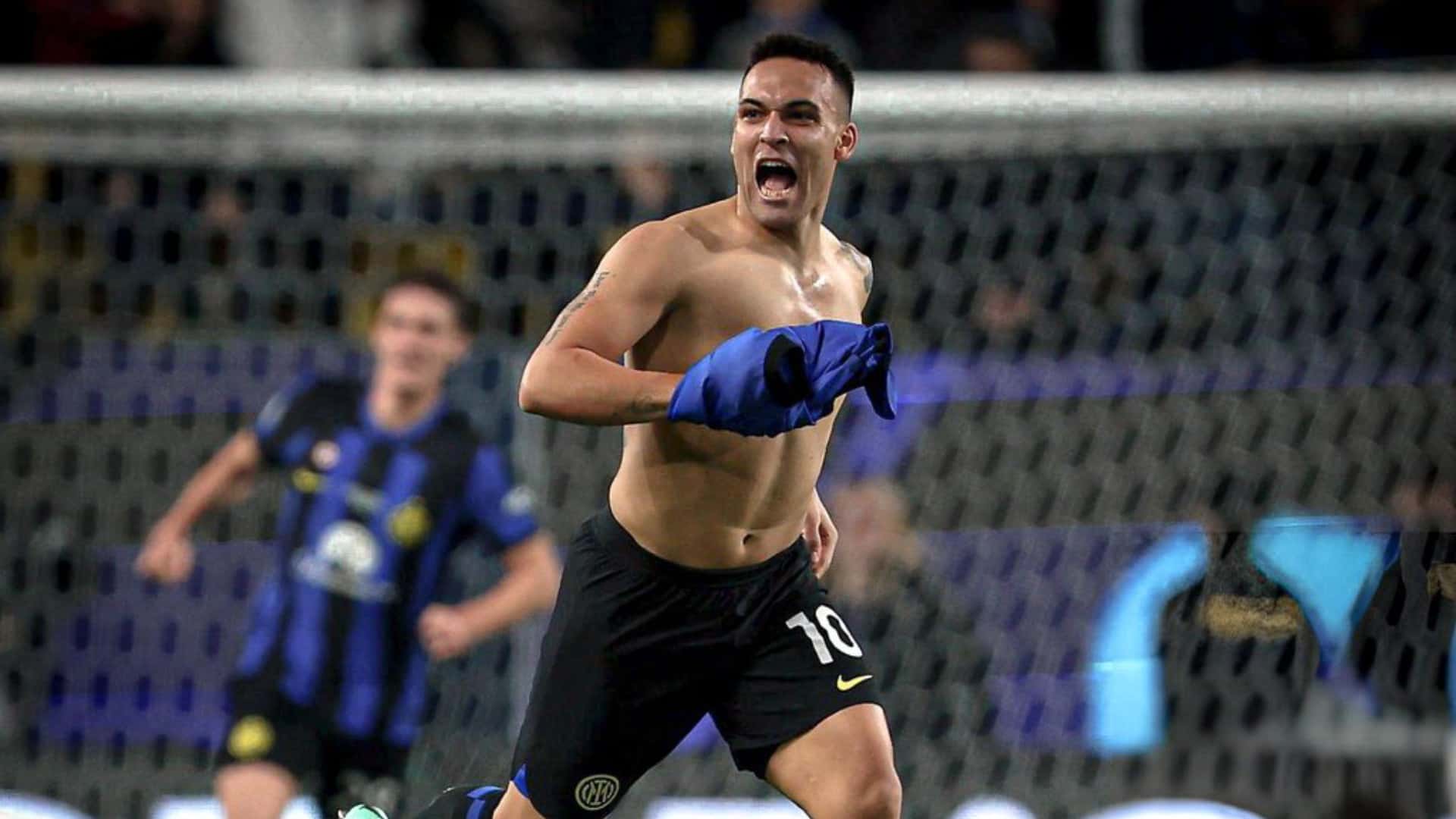 Lautaro convirtió el gol de la victoria en la final de la Supercopa