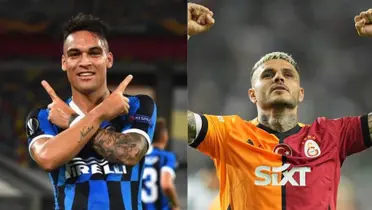 Lautaro Martínez y Mauro Icardi.