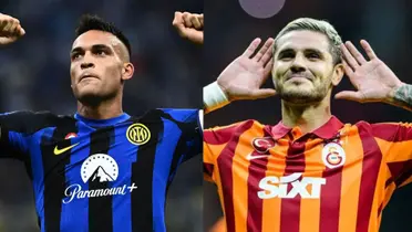 Lautaro Martínez y Mauro Icardi.