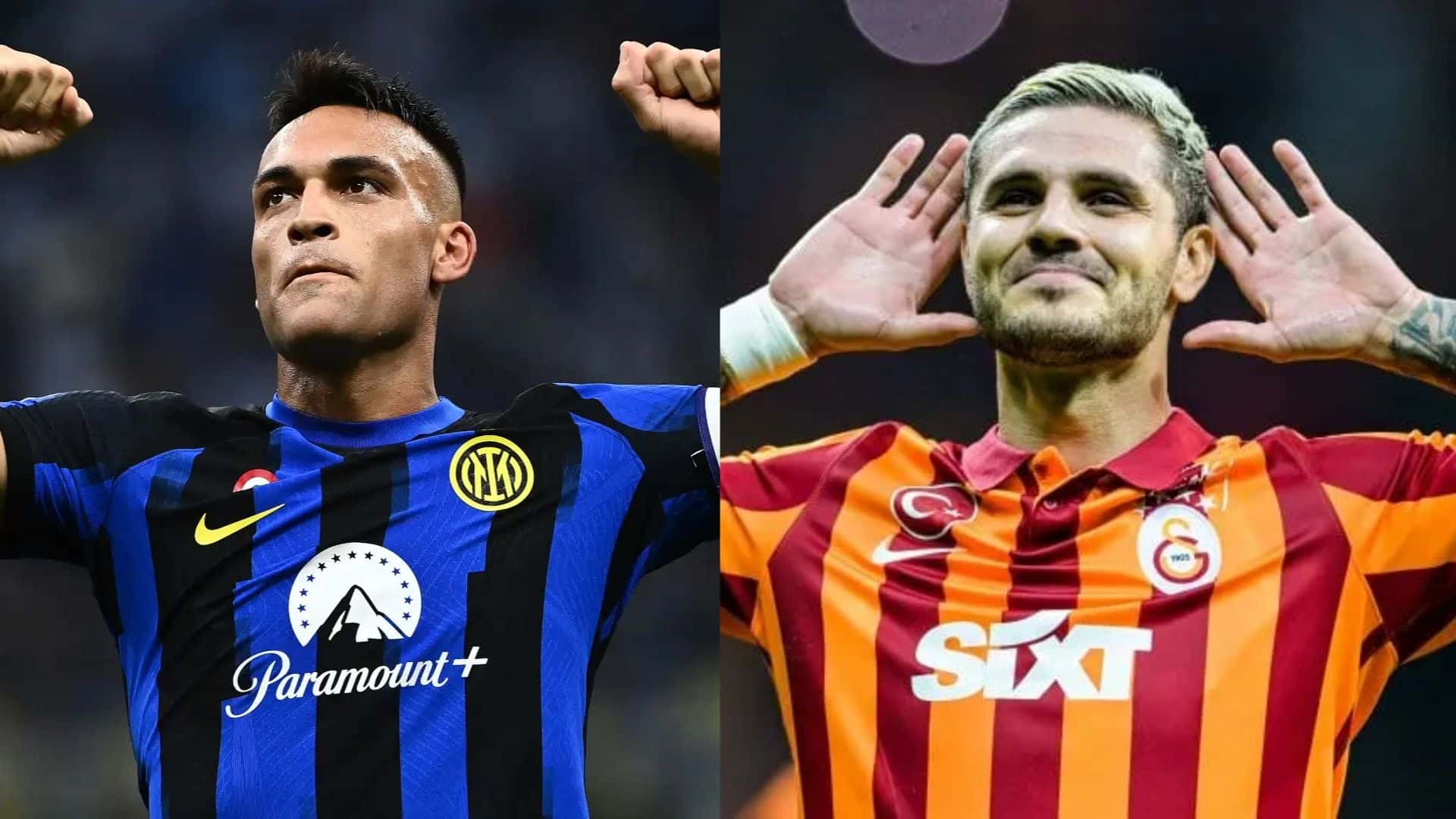 Lautaro Martínez y Mauro Icardi.