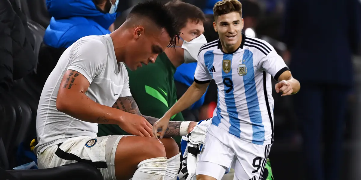 Lautaro seguirá siendo suplente de Julián Álvarez en Argentina