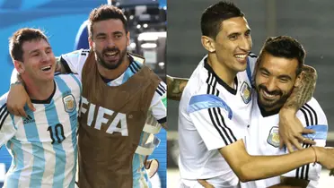 Lavezzi hizo una linda dedicatoria para Messi y Di María