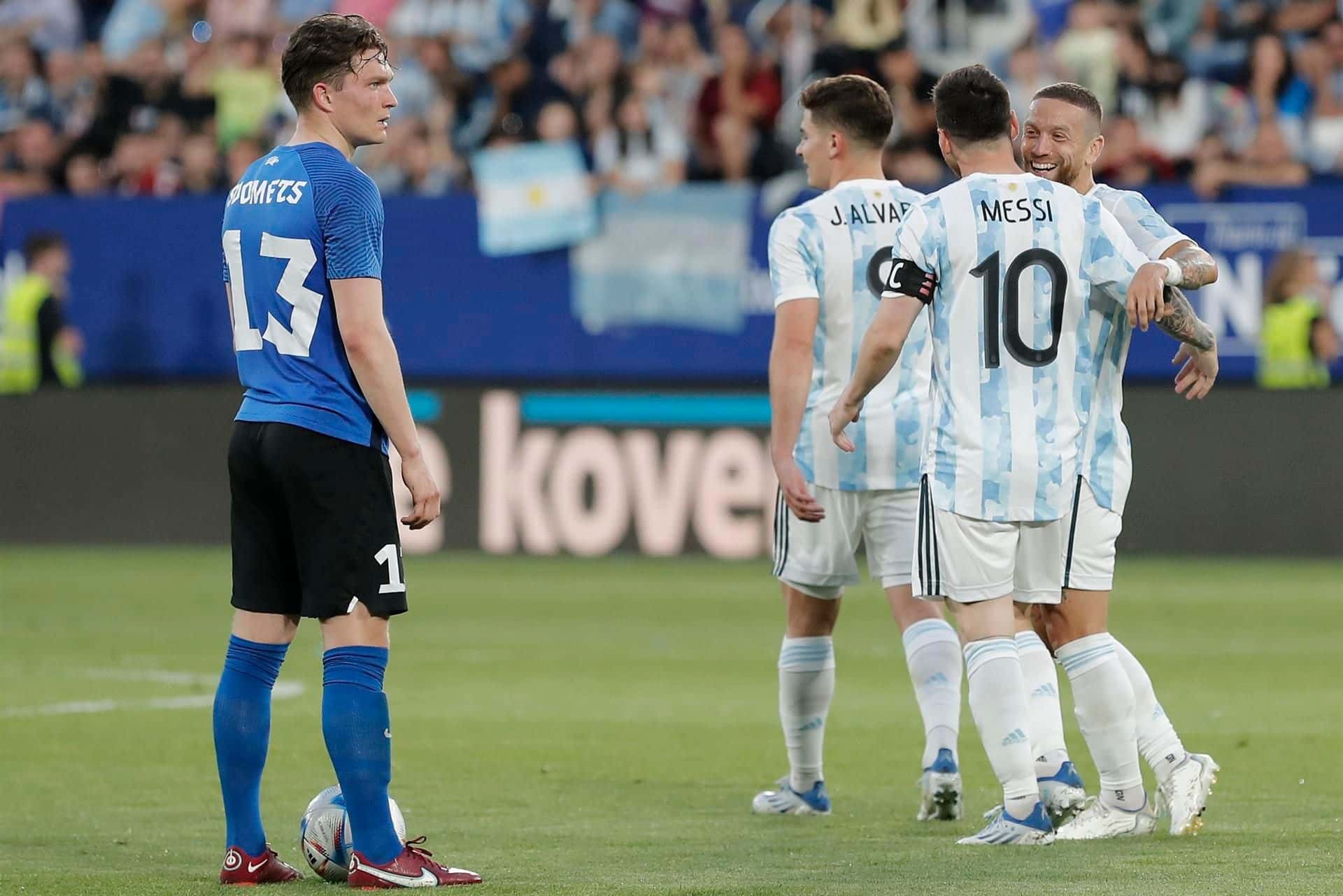 Leo marcó cinco goles en el triunfo de la Selección Argentina y uno de los mejores jugadores del partido habló al respecto.