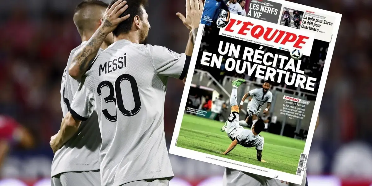 Leo marcó dopieta en el inicio de la Ligue 1 con un gol de chilena de antología. 