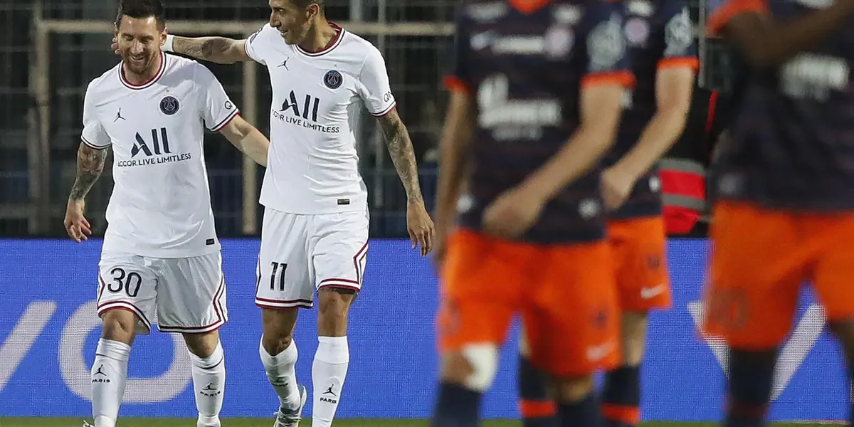 Leo marcó por duplicado y el Fideo se anotó con otro gol en el triunfo 4 a 0 del PSG en Montpellier. La conquista restante fue obra de Mbappé.