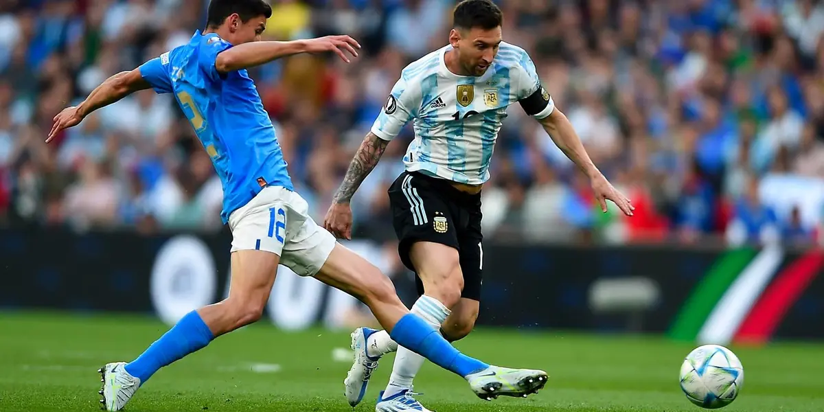 Leo realizó una extraordinaria jugada y demostró una vez más todas sus capacidades, frente a Italia en Wembley.