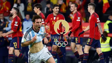 Lionel Messi celebra un gol con la camiseta de la Selección Argentina