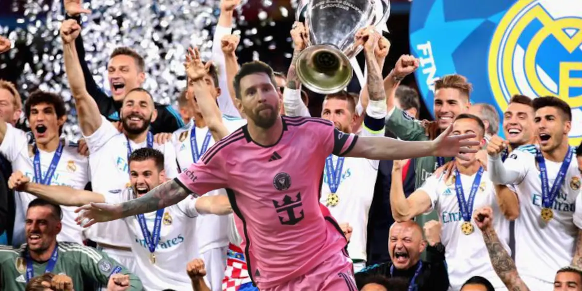 Lionel Messi celebra uno de sus goles con la camiseta del Inter Miami (2024).