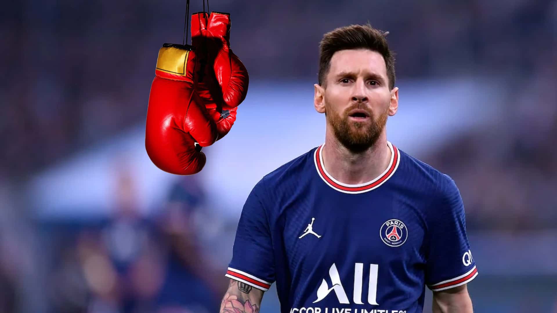 Lionel Messi con la camiseta del PSG