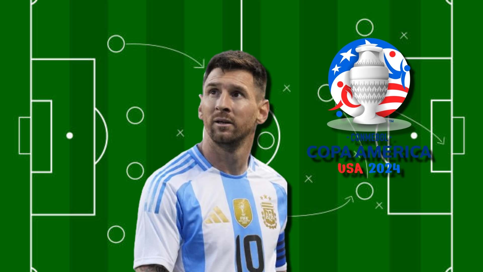 Lionel Messi con la Selección Argentina.