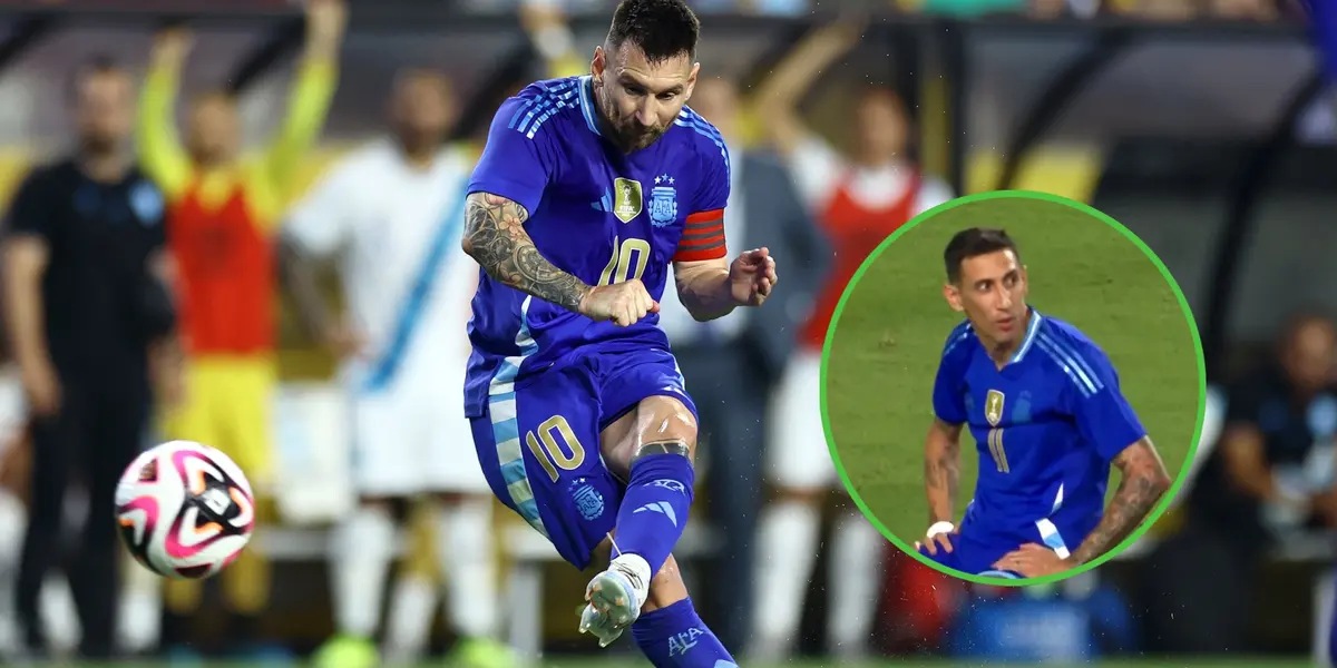 Lionel Messi en el partido vs Guatemala.