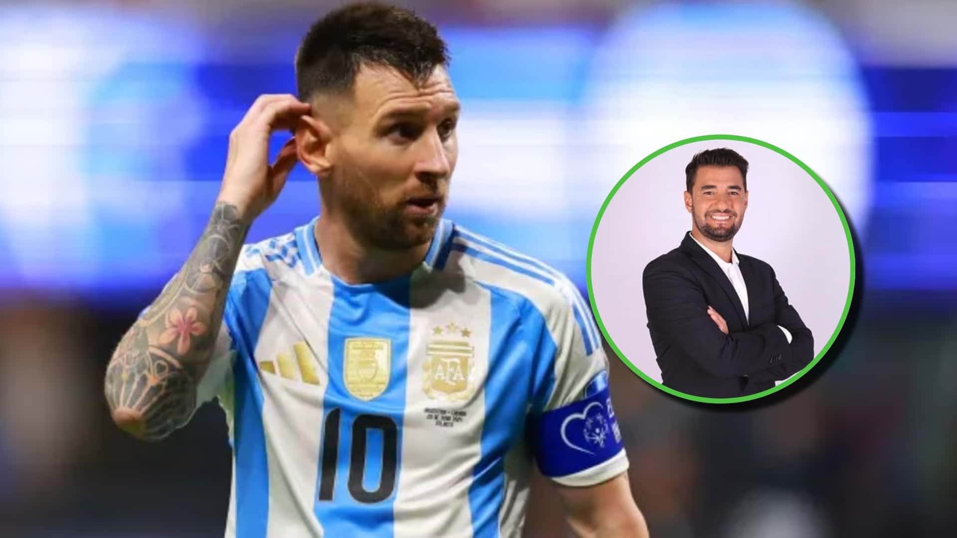 Lionel Messi en la Copa América.