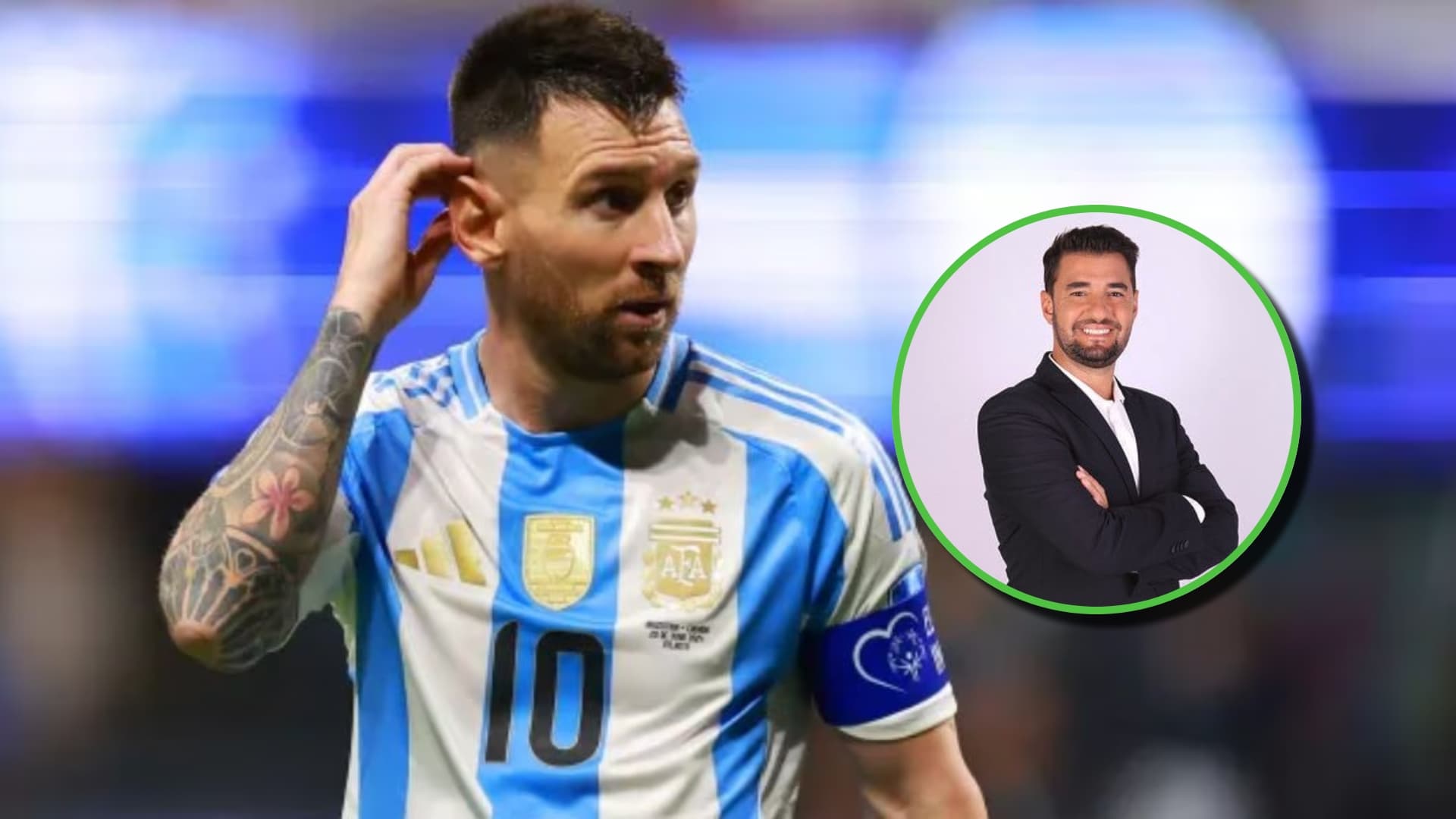 Lionel Messi en la Copa América.