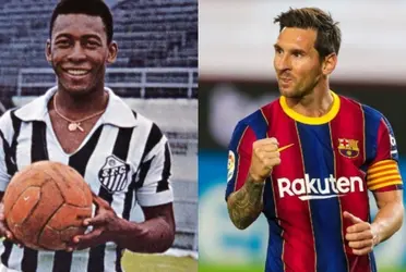Lionel Messi está a prácticamente nada de romper un mítico récord de Pelé. Enterate cuál es.