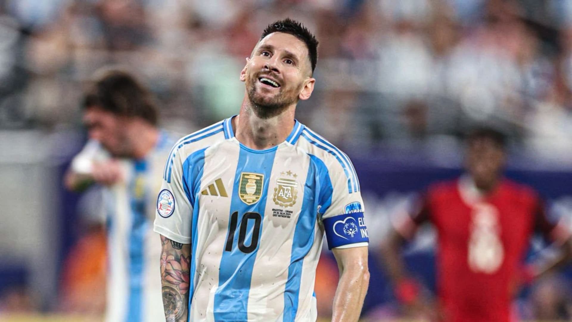 Lionel Messi frente a Canadá