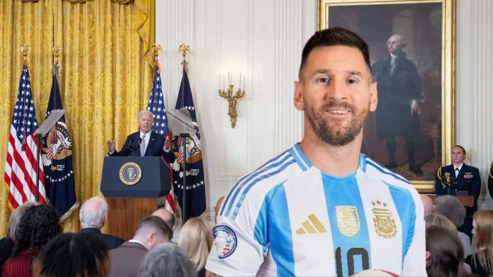 Lionel Messi - Joe Biden (Foto: X)
