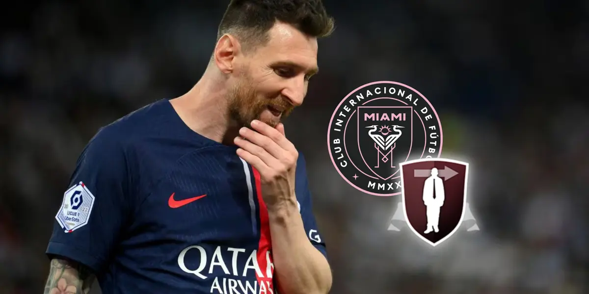 Lionel Messi se lamenta con la camiseta del PSG