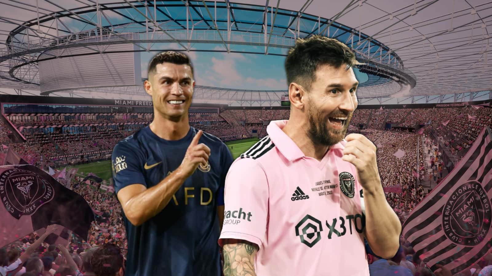 Lionel Messi y Cristiano Ronaldo.