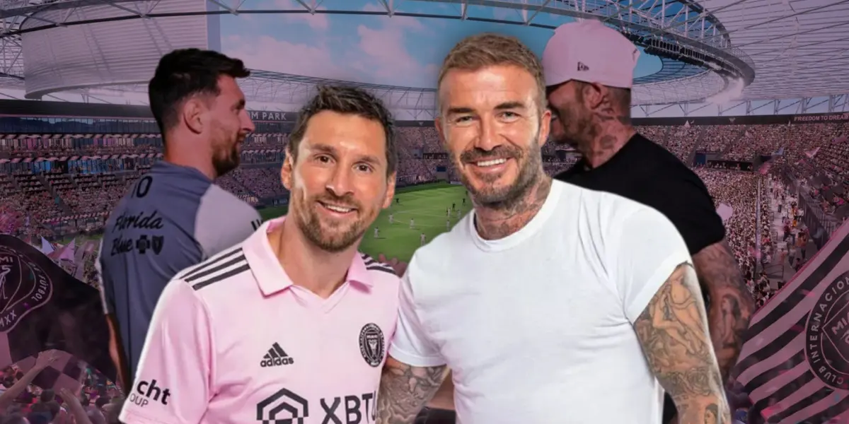 Lionel Messi y David Beckham.