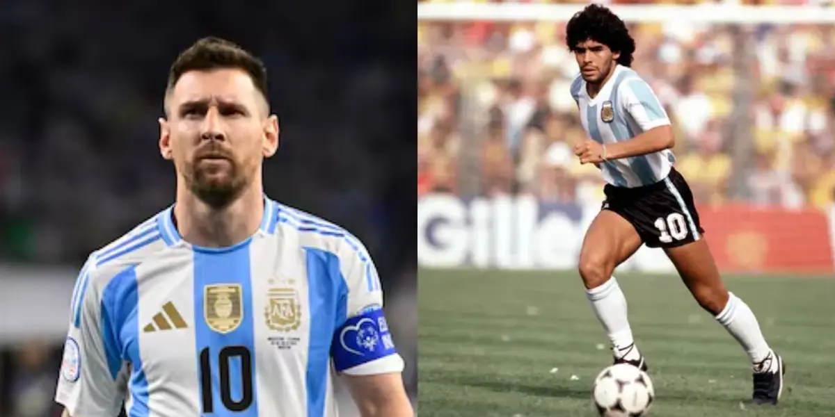 Lionel Messi y Diego Maradona.