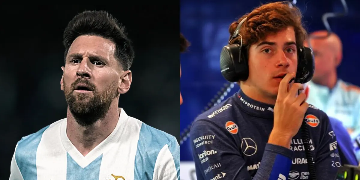 Lionel Messi y Franco Colapinto