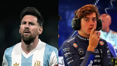 Lionel Messi y Franco Colapinto