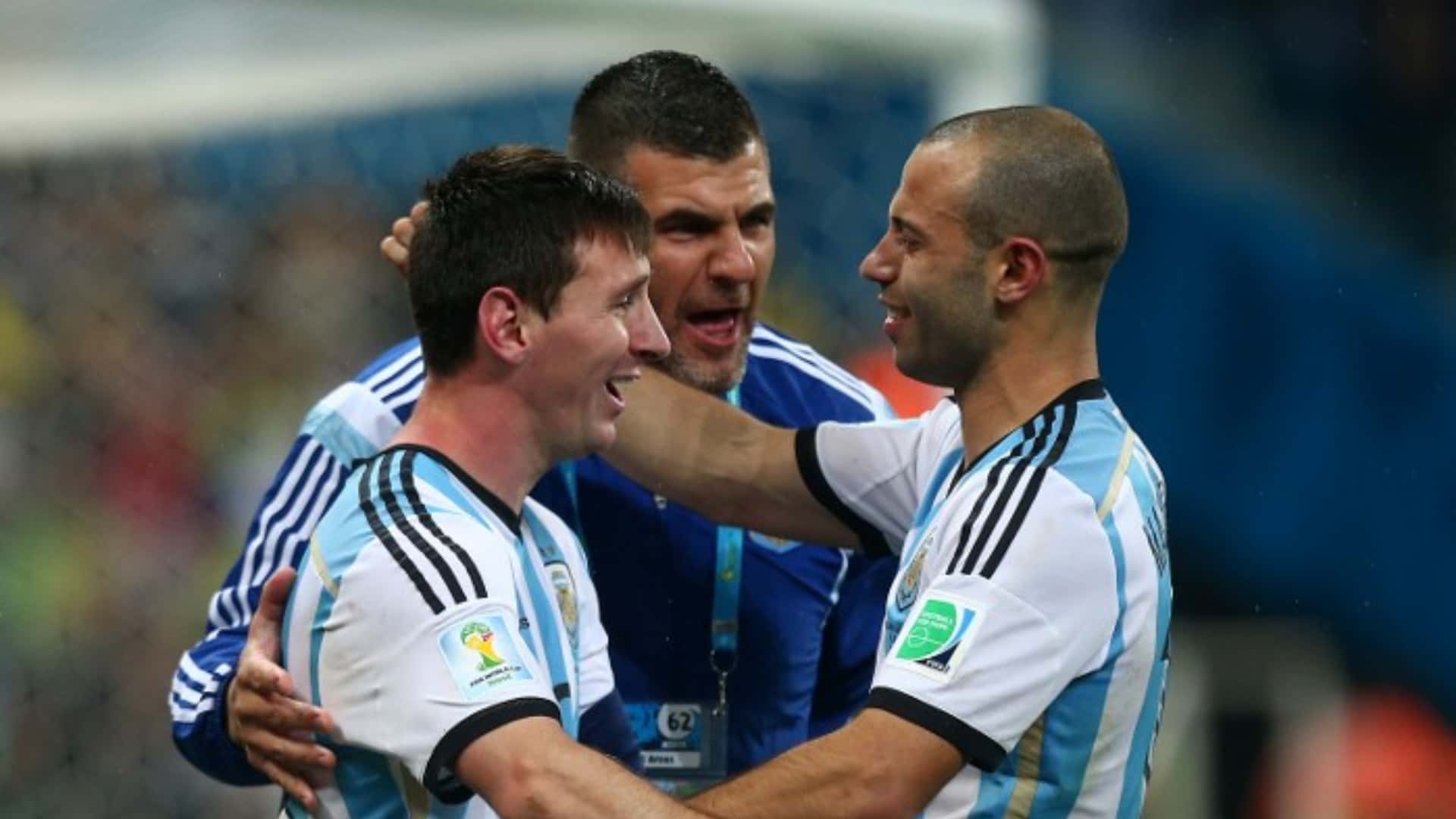 Lionel Messi y Javier Mascherano.