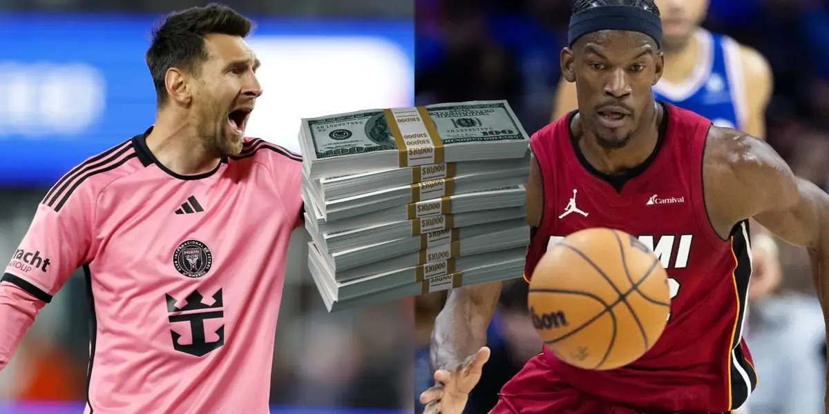 Lionel Messi y Jimmy Butler