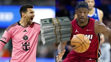 Lionel Messi y Jimmy Butler