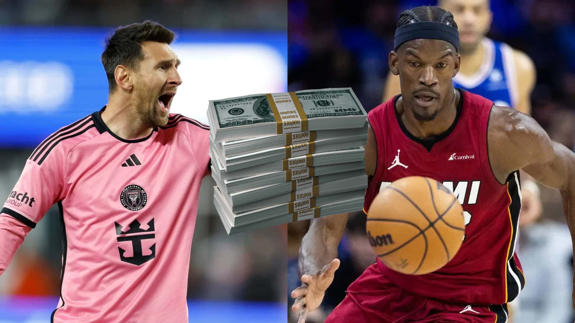 Lionel Messi y Jimmy Butler