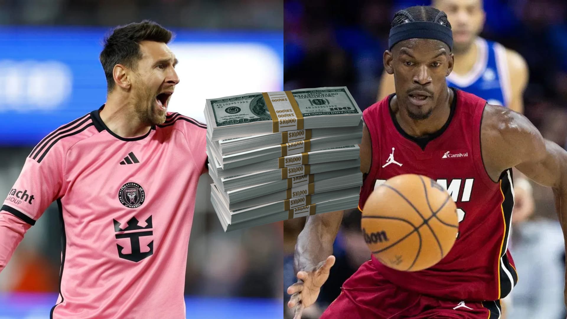 Lionel Messi y Jimmy Butler