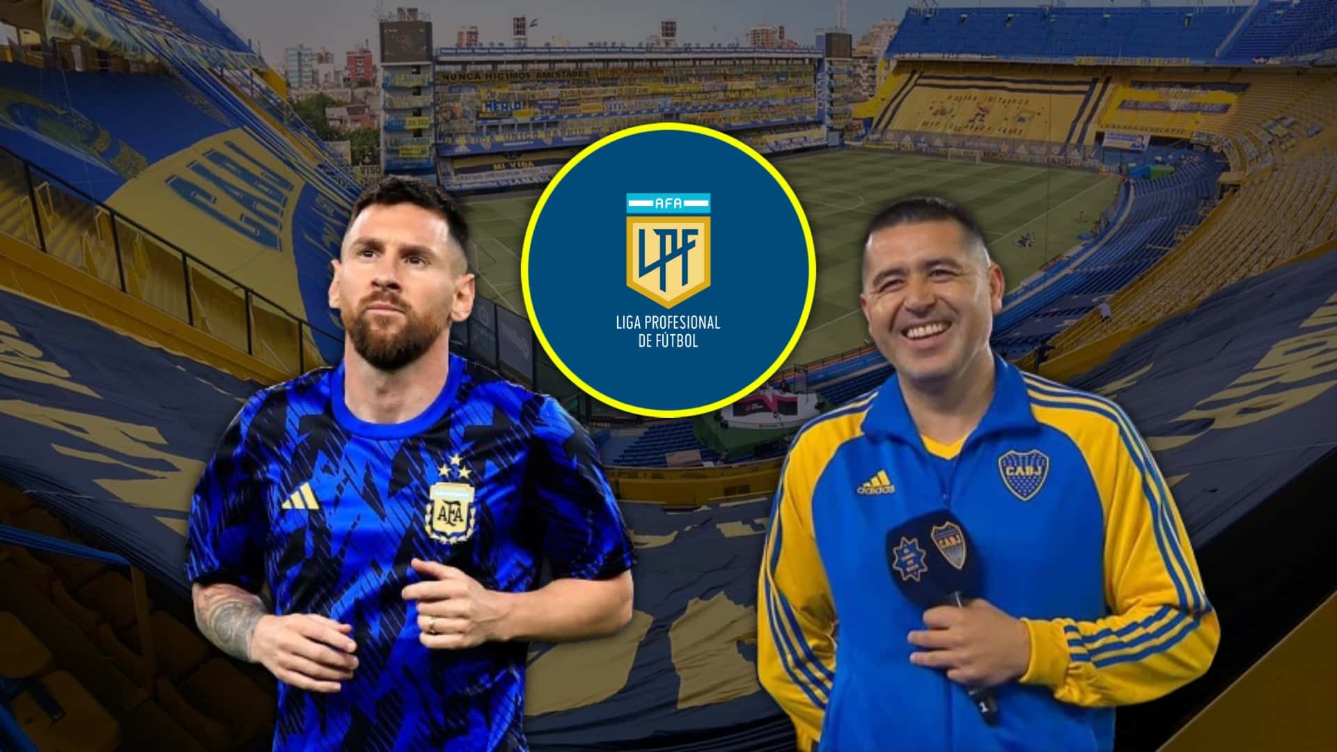 Lionel Messi y Juan Román Riquelme.