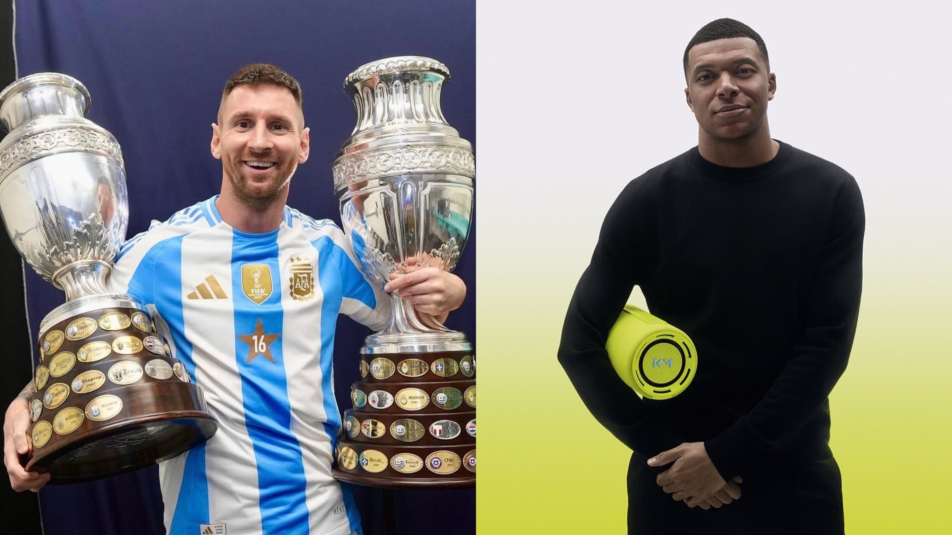 Lionel Messi y Kylian Mbappé