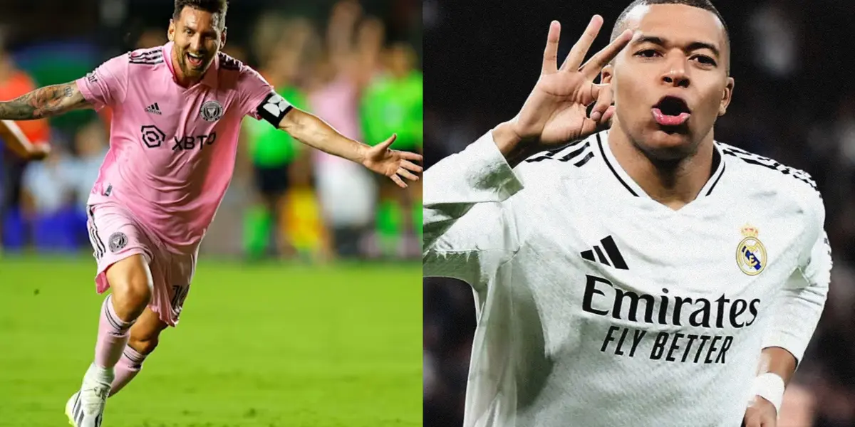 Lionel Messi y Kylian Mbappé.