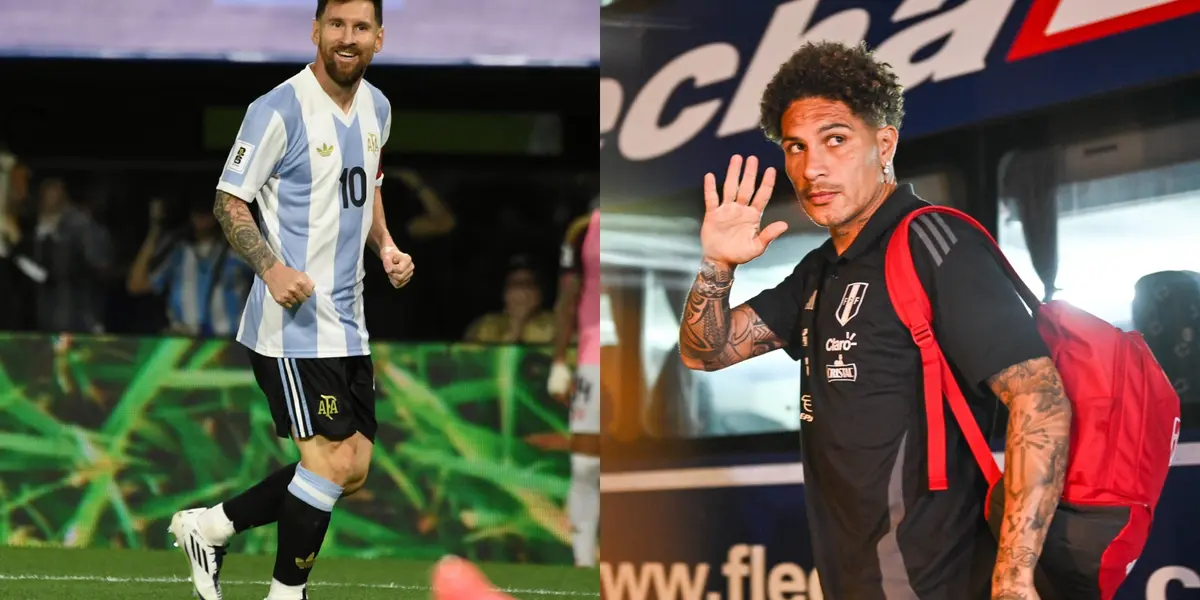 Lionel Messi y Paolo Guerrero