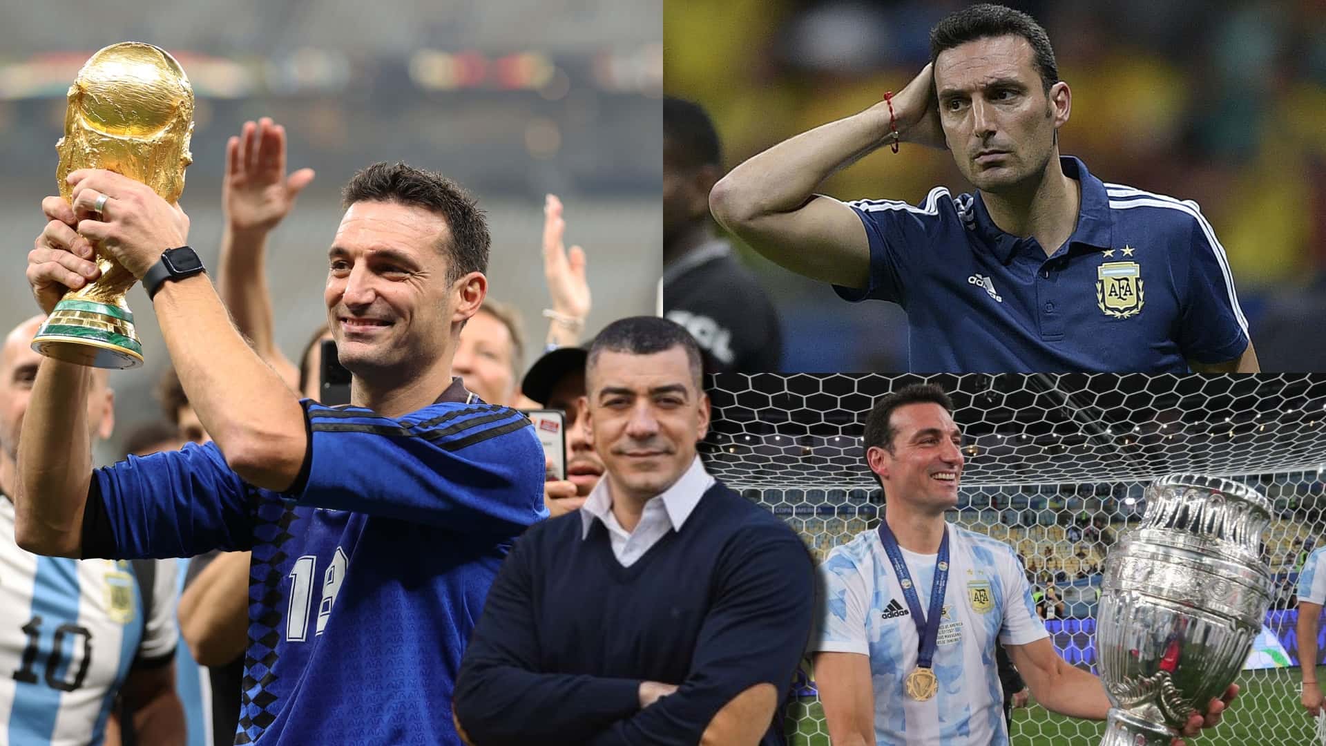 Lionel Scaloni a lo largo de su ciclo en Argentina.