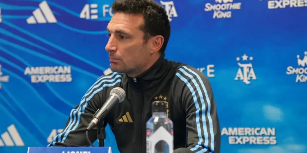 Lionel Scaloni en conferencia de prensa post partido vs Ecuador.