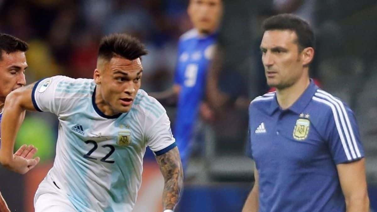 Lionel Scaloni es consciente de que Lautaro Martínez se encuentra en un fatal nivel con la albiceleste, y ya piensa en su remplazo.